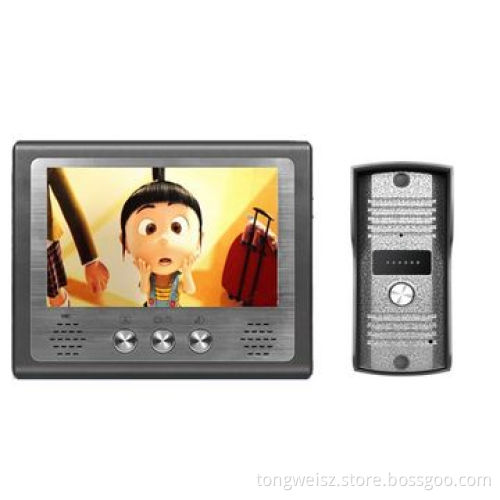 Surveillance systems, 7-inch TFT LCD screen, supports calling/monitoring/unlock/intercom/recordingNew